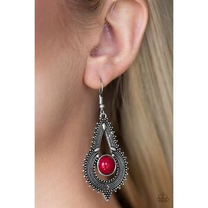Zoomin Zumba Red Earrings (153)